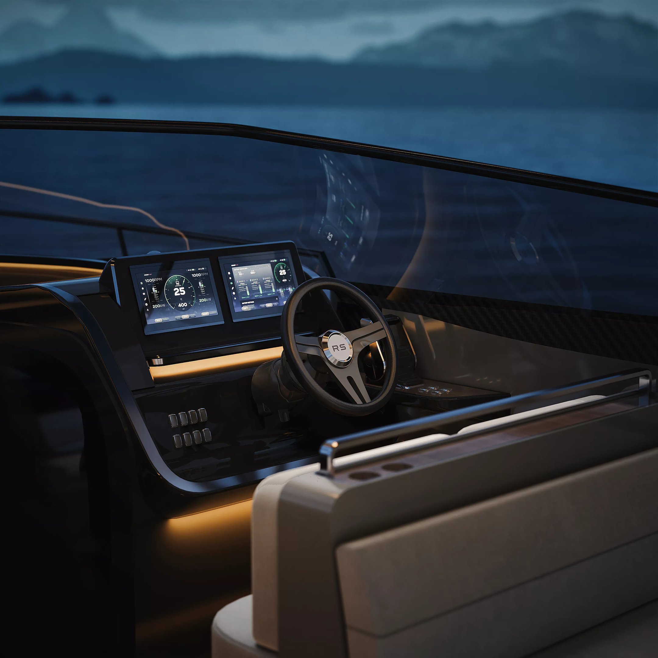 Notte boat deck layout