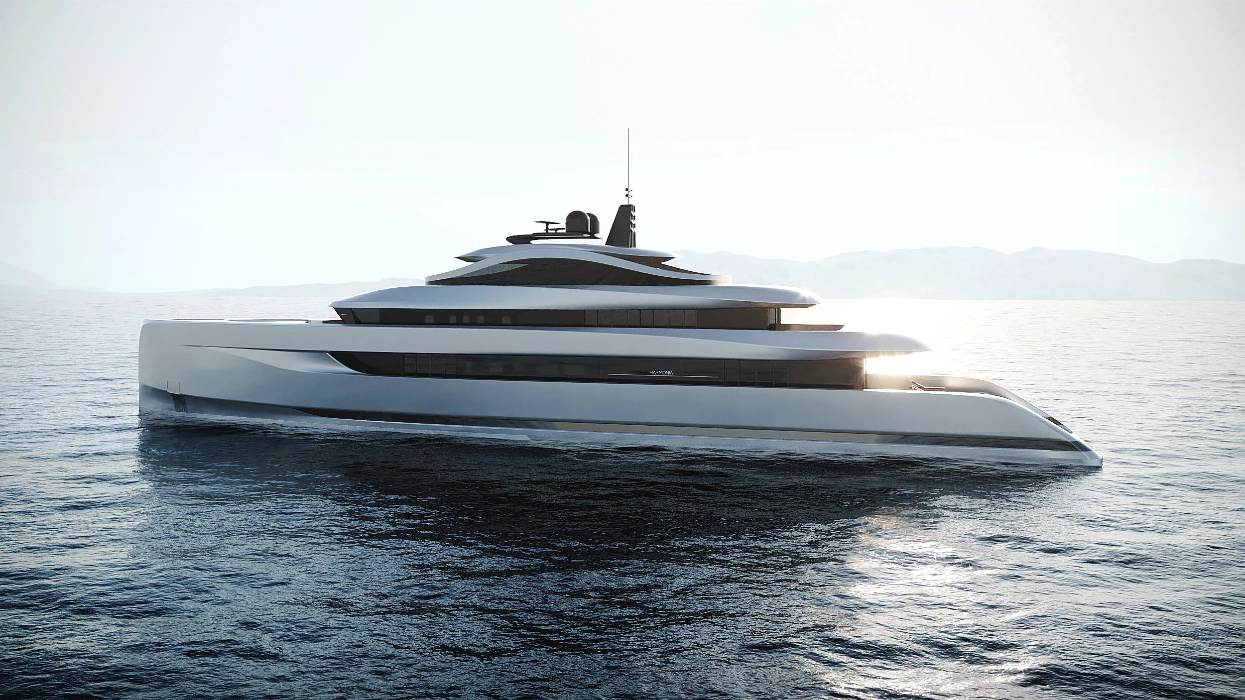 Harmonia 63m superyacht concept design