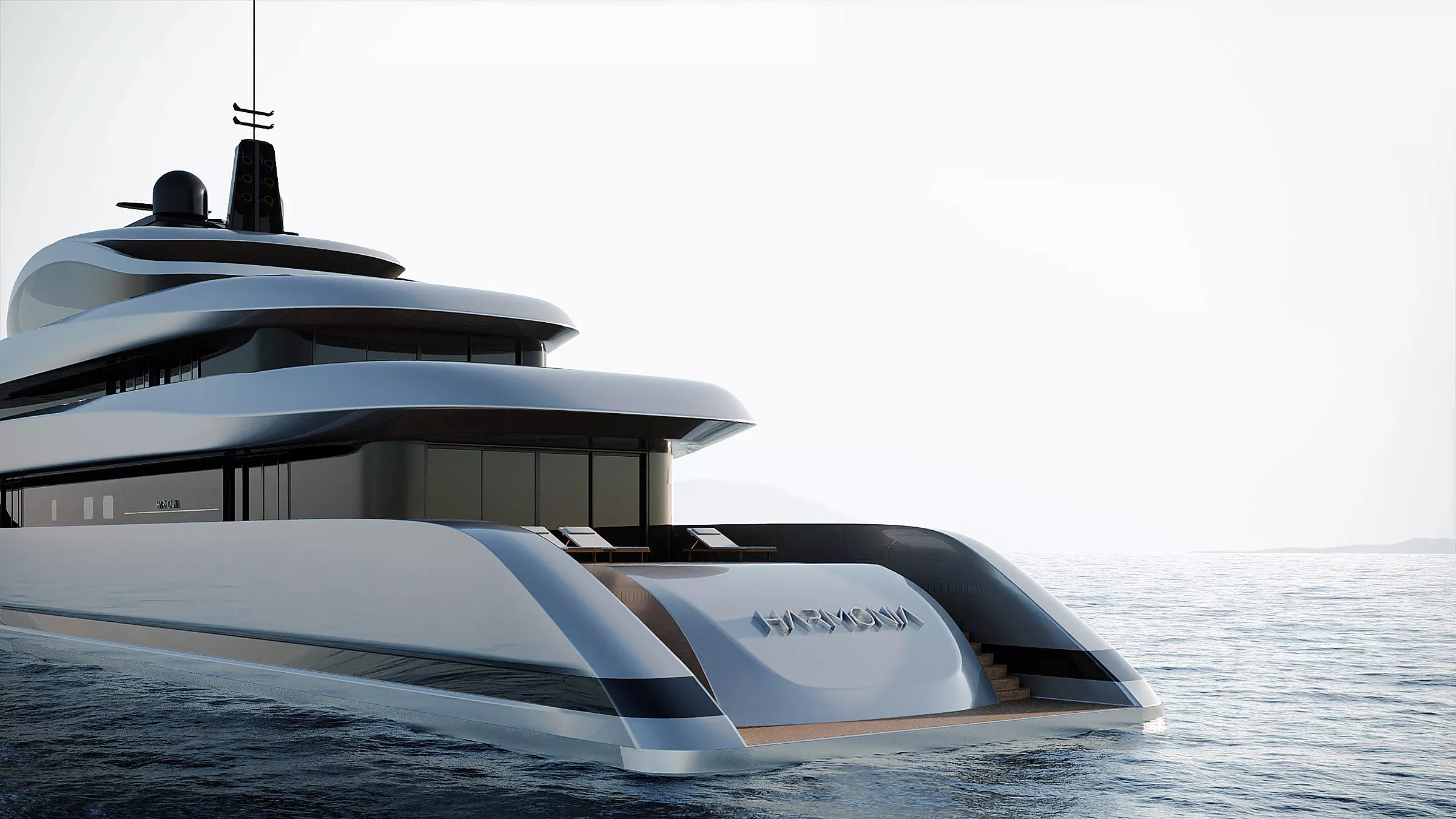 Harmonia superyacht hull concept