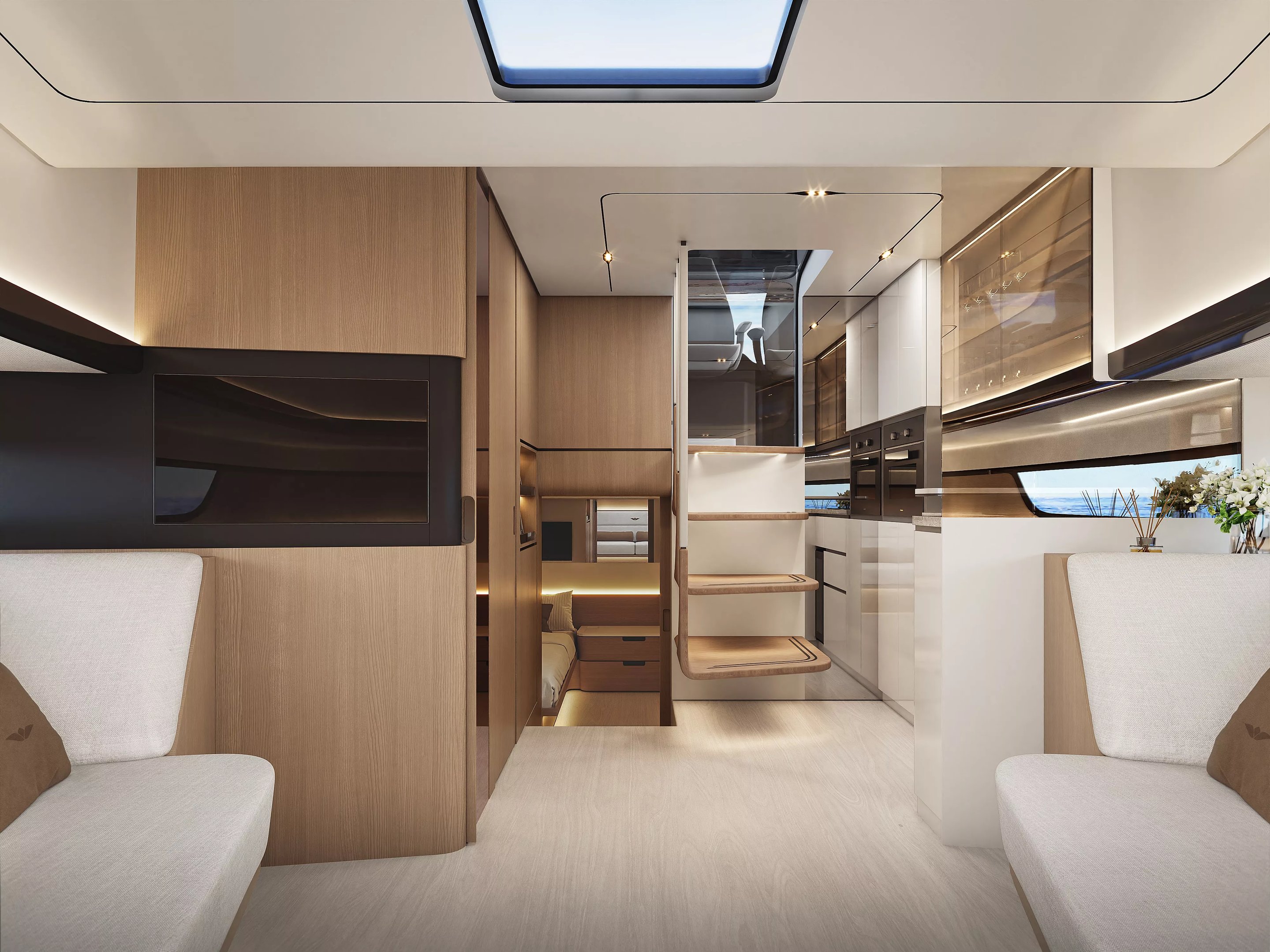 Sialia Open 45ft interior design