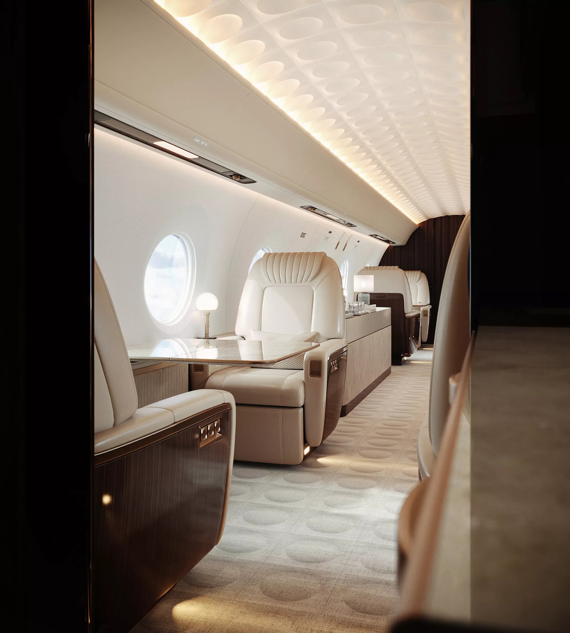 Gulfstream interior visualization — saloon
