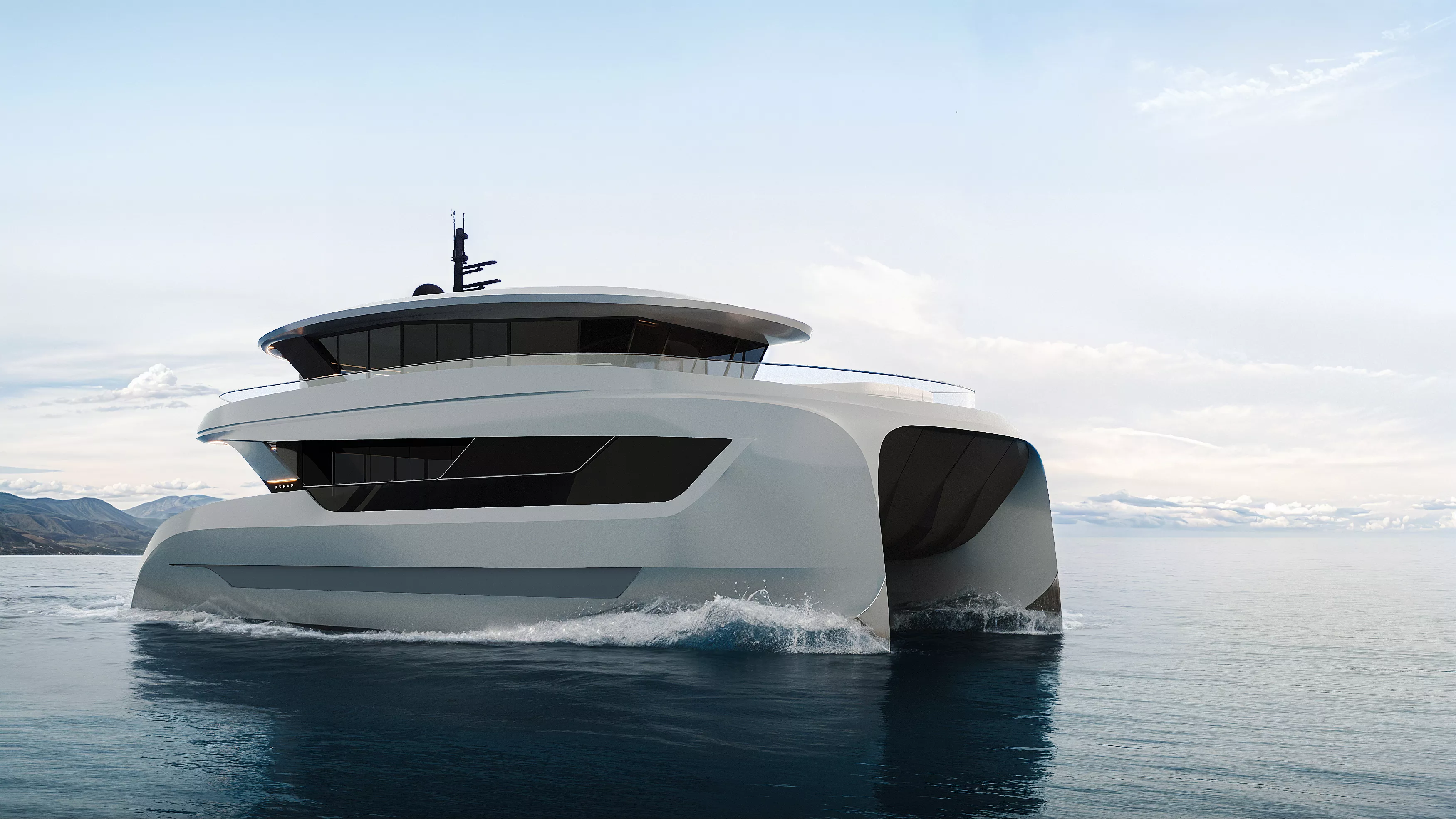 Purus catamaran design detail