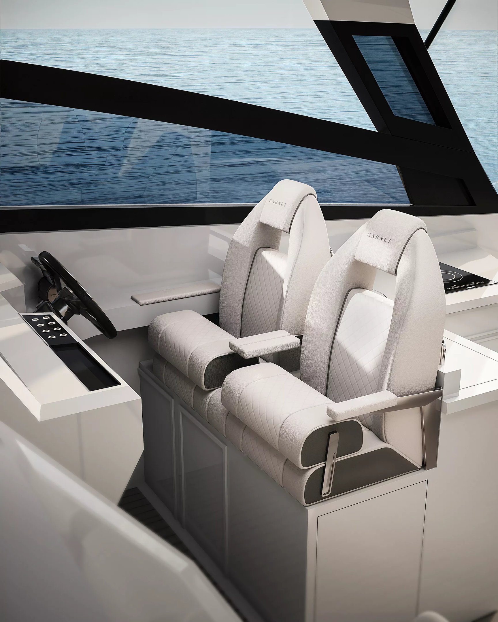 Garnet 380 DC hull view