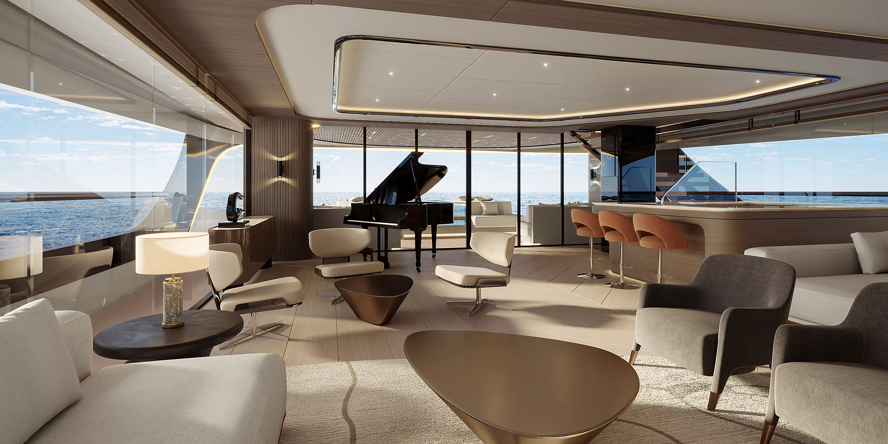 Purus catamaran main area