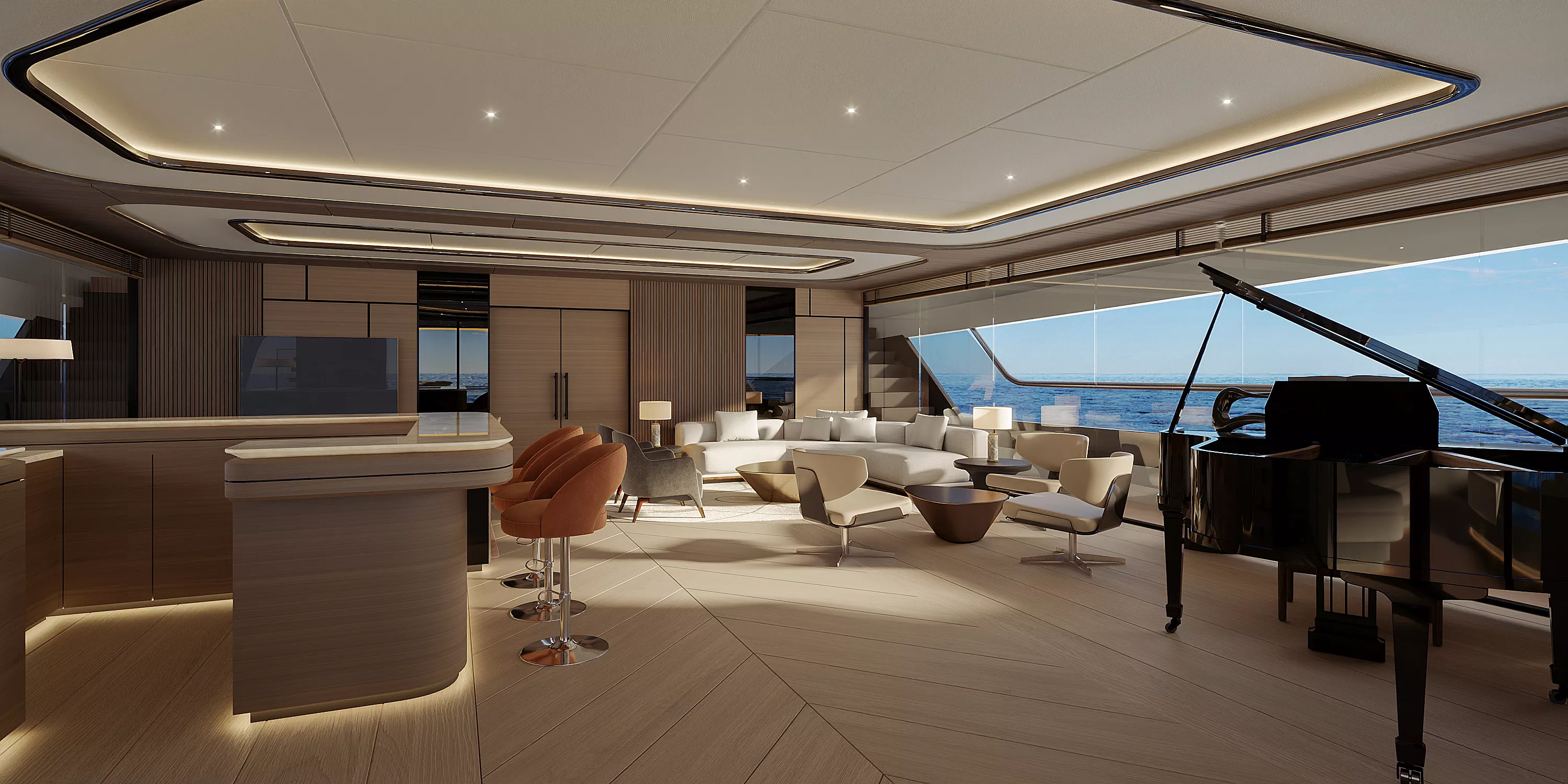 Purus catamaran interior