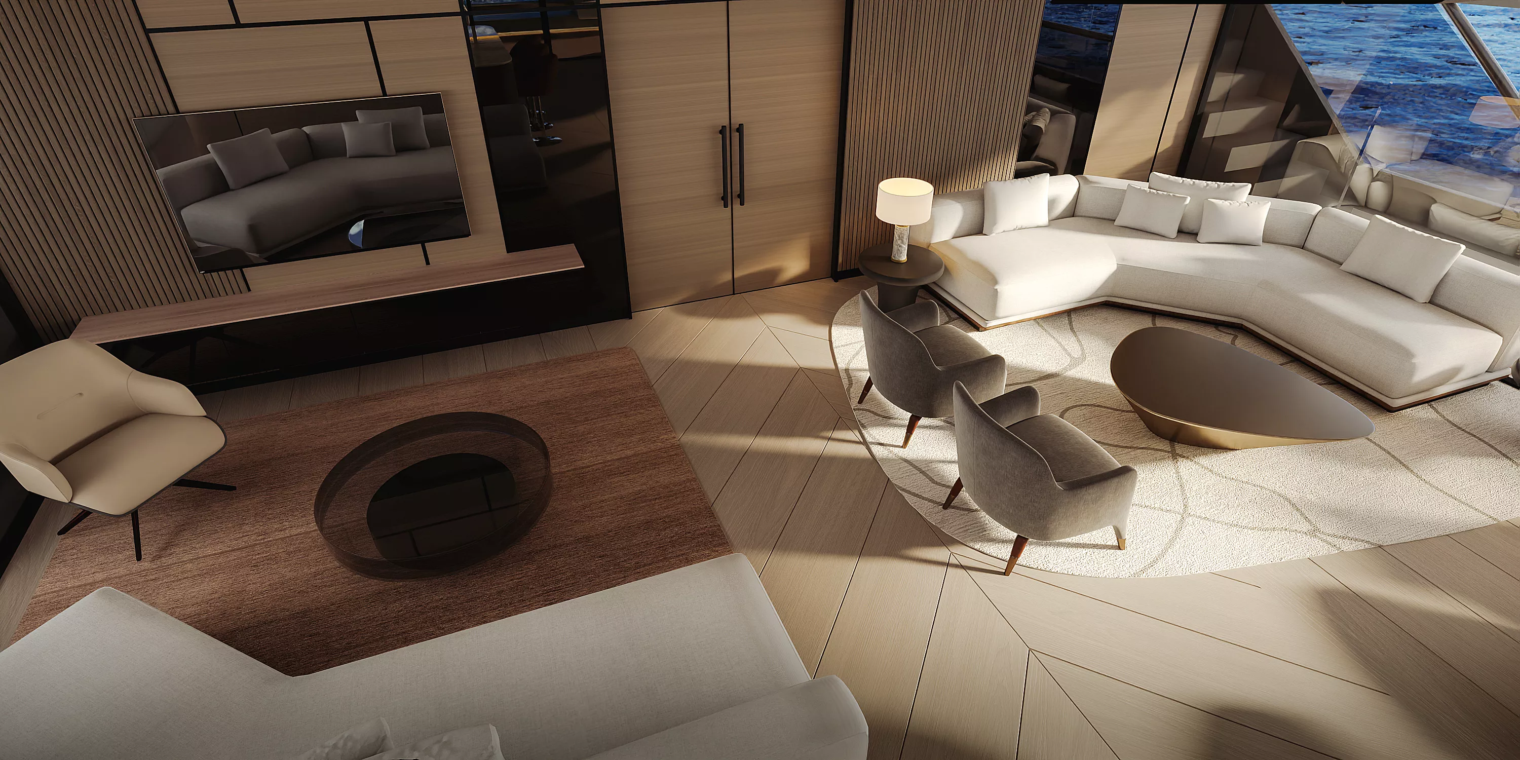 Purus catamaran interior view 3