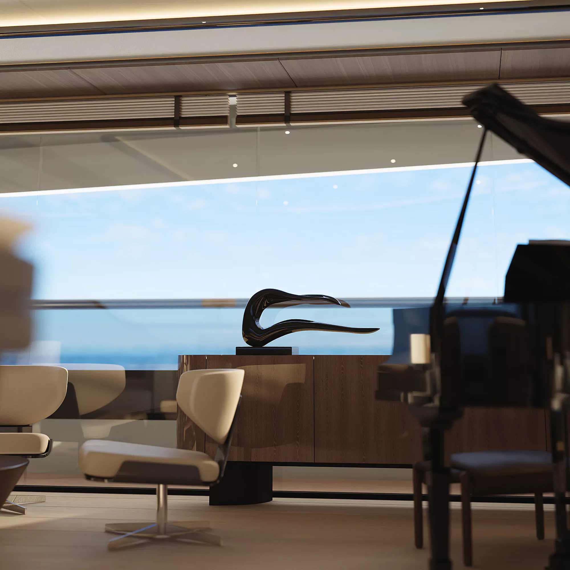 Purus catamaran interior view 2